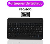 CASEPOKE 10 Inch Wireless Bluetooth Round Key Silent Keyboard For Samsung iPad Xiaomi Lenovo Universal Tablet Keyboard Mouse
