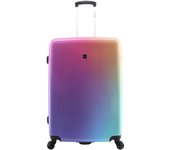 SAXOLINE Maleta grande, colección Rainbow, 4 ruedas, medidas 73,5x51x28,5cm, 92 litros, material ABS