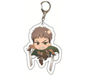 Anime Attack of The Giants Levi Ackerman Allen Yeager Keychain Pendant Role Playing Double Sided Acrylic Keychain KeyringJewelry