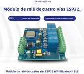 ESP32 Relay Development Board AC / DC Power Supply WiFi Bluetooth BLE 4 Channel Relay  ESP32 Module