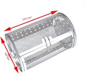 Stainless Steel Grill Rotisserie Oven For Kitchen Fry Basket Coffee Bean Grilled Cage Drum Rack Air Fryer Accessories