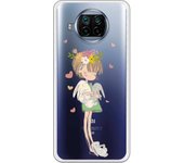 Funda compatible con Xiaomi Mi 10T Lite - Nina fondo corazones