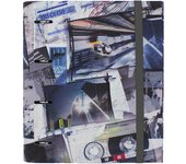 Carpeta de 4 Anillas Postales y Casetes - Tapa Dura Forrada - Incluye Recambio de 100 Folios - Totto España