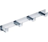 Percheros Pared con 4 Ganchos, Acero Inoxidable, Ganchos Perchas de Montaje en Pared, Colgadores Toalleros de Gancho para Baño Cocina Albornoz Trapos Puerta Entrada, Cromado