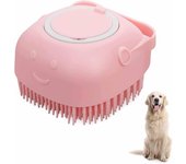 Pelo de baño para perros y Gatos, Pelo de baño de masaje para mascotas y perros, herrienta dispensadora de Pelo corto para lavado de perros