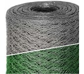 Buscar de alambre para gallineros Gallinero Pajarera de jardinadoTriple Giro, Malla Fina Hexagonal 25mm - 1m x 15m (AltoxLargo)