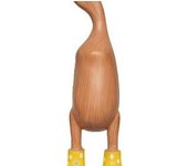 Estatua de pato con botas de lluvia creativas, decoración de estatua de pato de dibujos animados para jardín, sala de estar, dormitorio, soporte de TV, escritorio de oficina, regalo ideal para amigos y mujeres(L, azul)