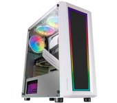 Mars gaming mc-art caja personalizable - paneles dibujables - iluminacion argb 12 modos - refrigeracion avanzada - compatible con placas atx/microatx/mini-itx - color blanco