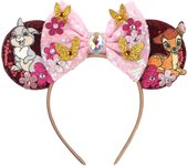 Newest Disney Mickey Mouse Ears Headband Kid Adult Festival Party Sequins 5" Bow Headband Women Baby Girl Party Hair Accessories