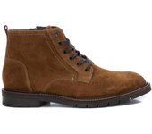 Carmela 161703 Botines con cordones para hombre en camel de piel