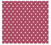Tela Decorativa de Lienzo Topos Fresa - Ideal para Manualidades y Decoración