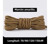 1 Pair Round Shoelaces Martin Boots Shoe Laces Striped Double Color Apply to High Gang Casual Shoes Cotton Shoelace 18 Colors
