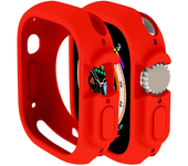 Soft Silicone Case for Apple Watch 8 Ultra 49MM 45mm Cover Protection For iWatch series 7 6 5 4 SE 40 44 41mm Bumper