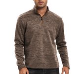 Autumn Men's Half Zipper Thicker Sweatshirts Solid Color Pullover for Male Turtleneck Sweaters Lightweight Warm Jacket Coats