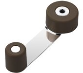 SANCO STORE - WOLFPACK LINEA PROFESIONAL Tope Puerta Con Retenedor Metalico / Goma Marron