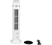 Ventilador de Torre sin Aspas, Silencioso, portátil, ostilante de 90 Grados, USB, ventilador de escritorio, ventilador de refrigeración Eléctrico Silencioso de 34 dB with Luz para el hogar, dormitorio, oficin (Blanco)