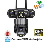 3 Lens Video Surveillance Camera Wifi Network CCTV Camera 4G SIM Card Wireless 360 Monitor Outdoor Waterproof Security Cameras