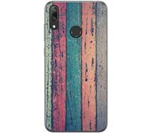 Tumundosmartphone Funda Gel Tpu para Huawei Y7 2019 diseño Madera 10 Dibujos