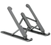 CABLEPELADO Soporte Mesa Ordenador Portátil | Soporte Mesa Tablet | Soporte Laptop PC | Soporte para Escritorio | Aleación de Aluminio | Plegable | Apto para Dispositivos de 10 a 15,6" | Negro