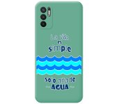Funda Silicona Líquida Verde para Xiaomi Redmi Note 10 5G / POCO M3 Pro 5G diseño Agua Dibujos