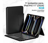 GOOJODOQ Magic Keyboard Case for iPad Pro 11 M4 2024 Air 6 Air 5 Air 4 10.9 Case Magnetic Detachable bluetooth 5.0 Keyboard Cove