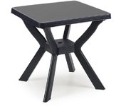 Mesa resina reno antracita 70x70 cm