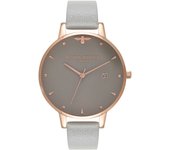 Olivia Burton Reloj Mujer Analogico Cuarzo con Correa de Piel sintética OB16AM87