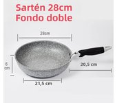 Frying 28/26/24/20cm Wok Non-stick Pan Skillet Cauldron Induction Cooker Pans Pancake Egg Gas Stove Home Tool for Kitchen Set