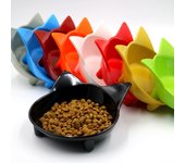 Skrtuan Cat Bowl Cat Food Bowls Non Slip Dog Dish Pet Food Bowls Shallow Water Bowl Cat Feeding Wide Bowls to Stress Relief of Whisker Fatigue Pet Bowl of Dogs Rabbits Puppy(Safe Food-Grade)