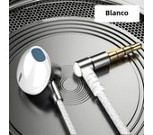 Wired Headphones With Mic Earphones Earbuds In Ear wired earphone 3.5mm 90 Degree Elbow Plug Headset Gamer Sport For Phones