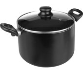 IBILI - Olla con tapa de cristal, Aluminio, 16 cms, Antiadherente, Apta para induccion