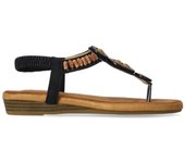 CALZAPIES Sandalia Dedo Elástico Estilo étnico Confort Mujer
