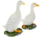 2 estatuas falsas de jardín para césped, modelo realista de estatua falsa para decoración de jardín.