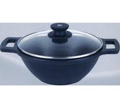Cacerola concava BRA aluminio fundido con tapa 32 cm.induccion