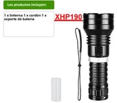 Most Powerful XHP190 LED Diving Flashlight High Power 18650 26650 Rechargeable Diving Torch IPX8 Waterproof Underwater Lantern