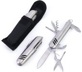 Pack de 6  a 24 unidades de Navaja multiherramientas, navaja de acero inoxidable con 7 funciones y funda protectora, Navajas de bolsillo, detalles bautizo para invitados, regalos para invitados boda, Regalantes.com