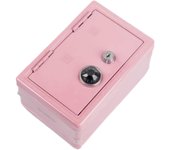 Alcancía de hierro, caja fuerte con cerradura, caja de ahorro de dinero, alcancía para regalo de recuerdo de granja, fiesta de inauguración de la casa, azul