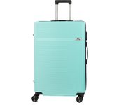 DAM Maleta gran volumen trolley rígida ultraligera, de ABS de alta resistencia. Cerradura numérica y 4 ruedas dobles extraíbles y giratorias 360°.  50x29x76Cm