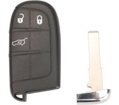 jingyuqin SIP22 Blade Remote Smart Key Shell Replacement for Fiat 500 500L 500X Toro 2016 2017 2018 2019 Car Key Case 3/4/5 BTN