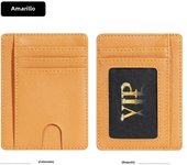 Card Holder Bag Simple Solid Color Pocket Case Women Men Credit ID Card Organizer Leather Cardholder Wallet 2023