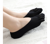 Women Summer Five-finger Socks Female Ultrathin Sock Funny Toe Invisible Sokken With Silicone Anti-skid Breathable Anti-friction