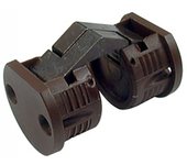 Bisagra Oculta Lateral 2000 25x14 Marron - Herrajes para Muebles