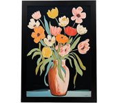 Nacnic Jarrón De Narcisos Lamina - Pintura De Flores Poster - Cuadros Decorativos Estéticos
