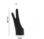 S/M/L Two-Finger Drawing Gloves Anti-touch Anti-fouling for Tablet Digital Board Touch Screen Oil Painting Office Art Supplies
