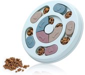 Juguetes de rompecabezas para Perros, juguetes de rompecabezas de comida para Perros, juguetes de entrenamiento de Inteligencia, rompecabezas de golosinas para Perros (Azul)