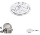 Oryx Filtro Cafetera Aluminio Classic / Inducción 3 Tazas (3 Unidades) - Filtro Universal - Recambio Cafetera Específico - Válido para Cafeteras ORYX - Aluminio de Alta Calidad