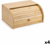 Panera Quttin Bambú 38 x 28 x 18 cm (4 Unidades)