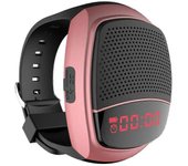 B90 deslaste El Reloj de pulsera autodisparador de audio Manos libres enchufe with El Tiempo Bluetooth Reloj despertador