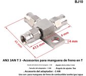 AN3 Motorcycle Motor Bike Hydraulic Brake Oil Hose Line Banjo Fitting m10x1 stainless Steel 10mm  New