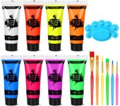 Pintura artística, pintura corporal que brilla en la oscuridad, luz ultravioleta, neón fluorescente (10 ml)